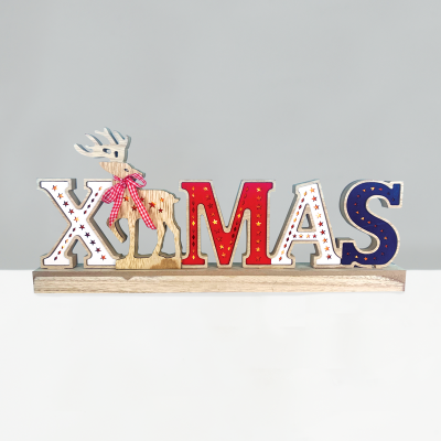^ "WOODEN X-MAS 2" 26 MINI LED WW Λ/ΚΙΑ ΜΠ/ΡΙΕΣ (3AA) IP20 45X3.5X20CM  -X05261113